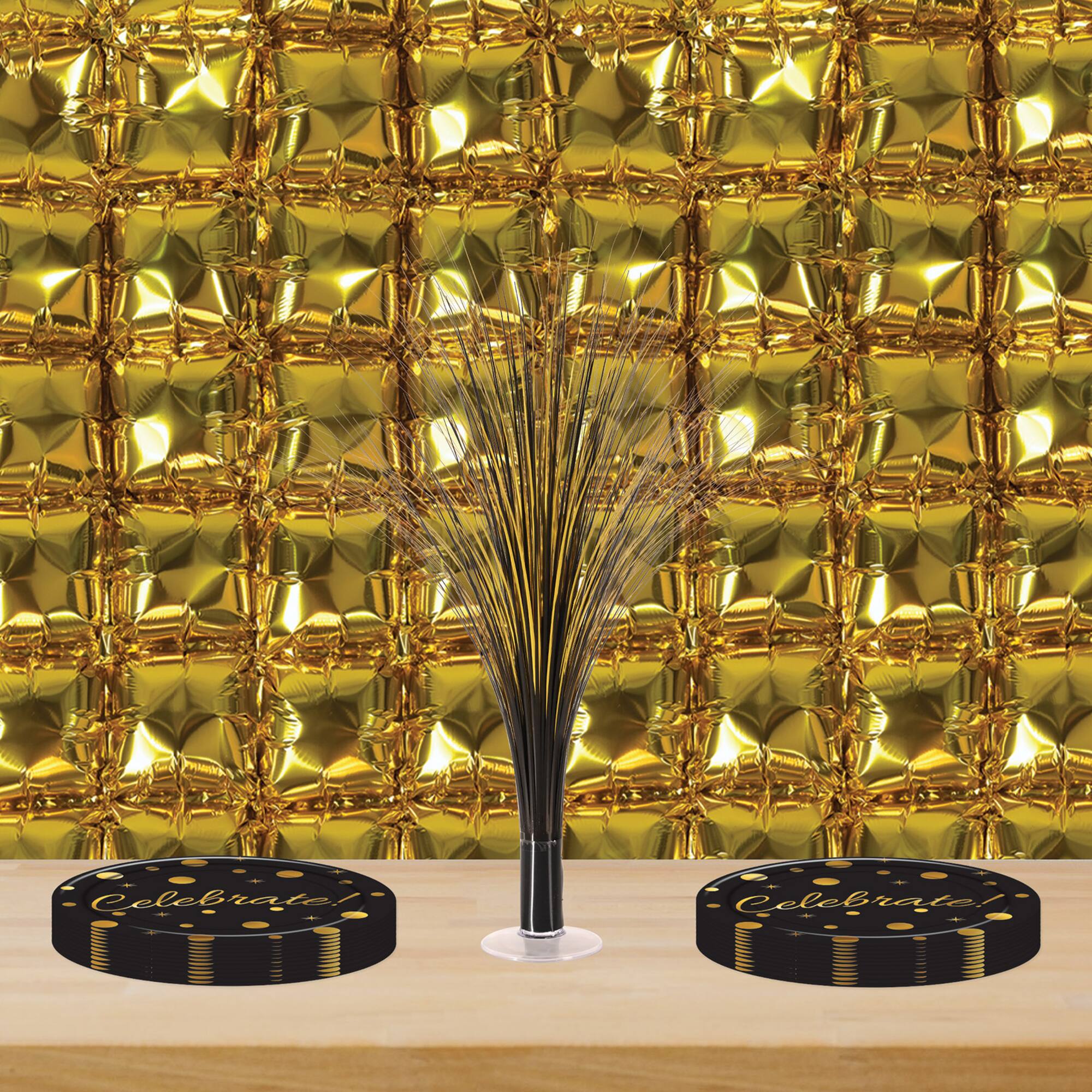 Beistle Gold Foil Balloon Backdrops
